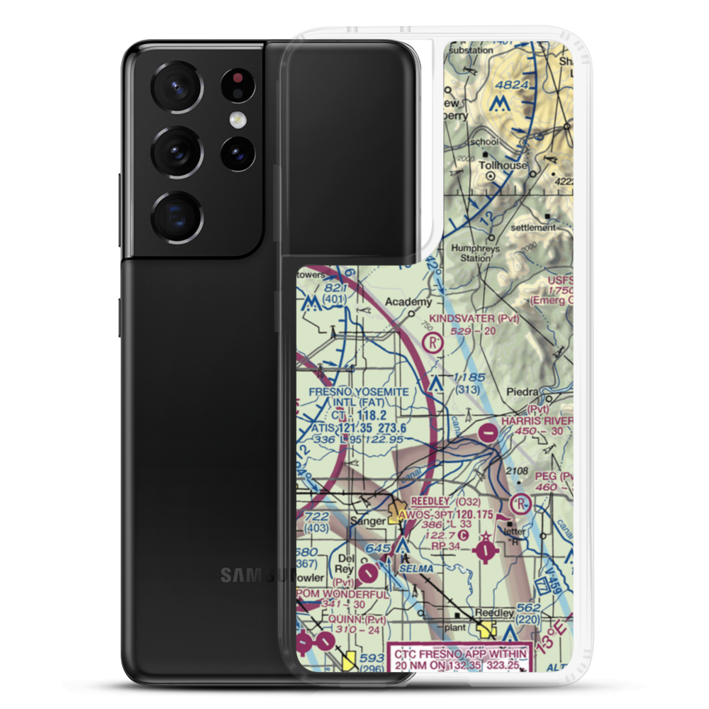 Kindsvater Ranch Airport (CL24) VFR Sectional Samsung Case Samsung Galaxy S21 Ultra model shown