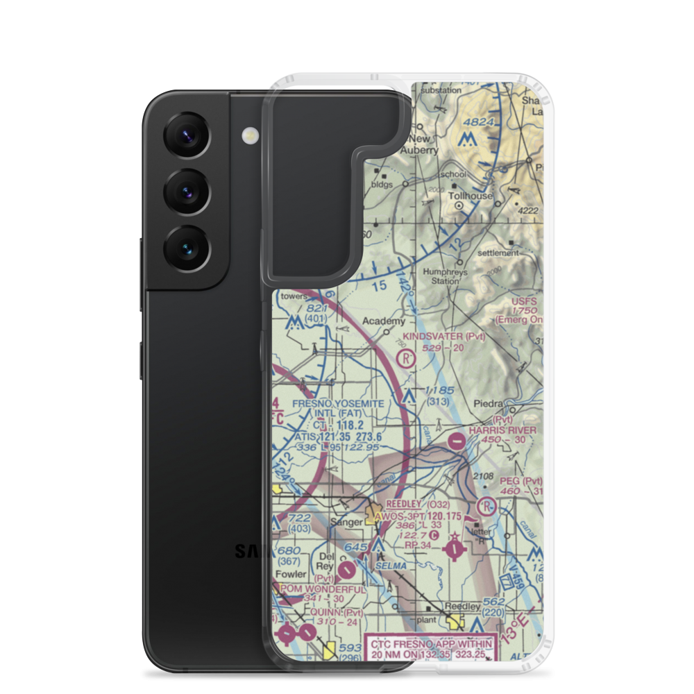 Kindsvater Ranch Airport (CL24) VFR Sectional Samsung Case Samsung Galaxy S22 model shown