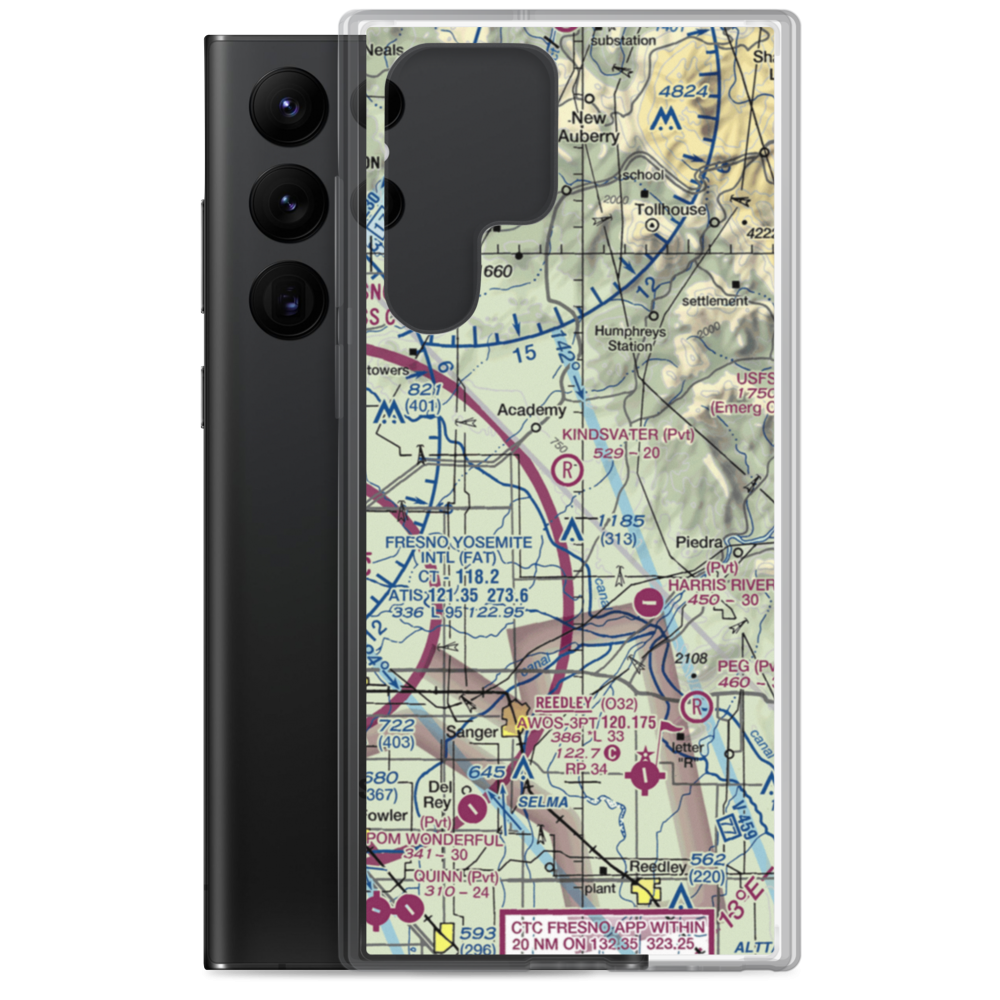 Kindsvater Ranch Airport (CL24) VFR Sectional Samsung Case Samsung Galaxy S22 Ultra model shown