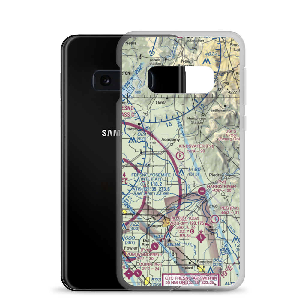 Kindsvater Ranch Airport (CL24) VFR Sectional Samsung Case Samsung Galaxy S10e model shown