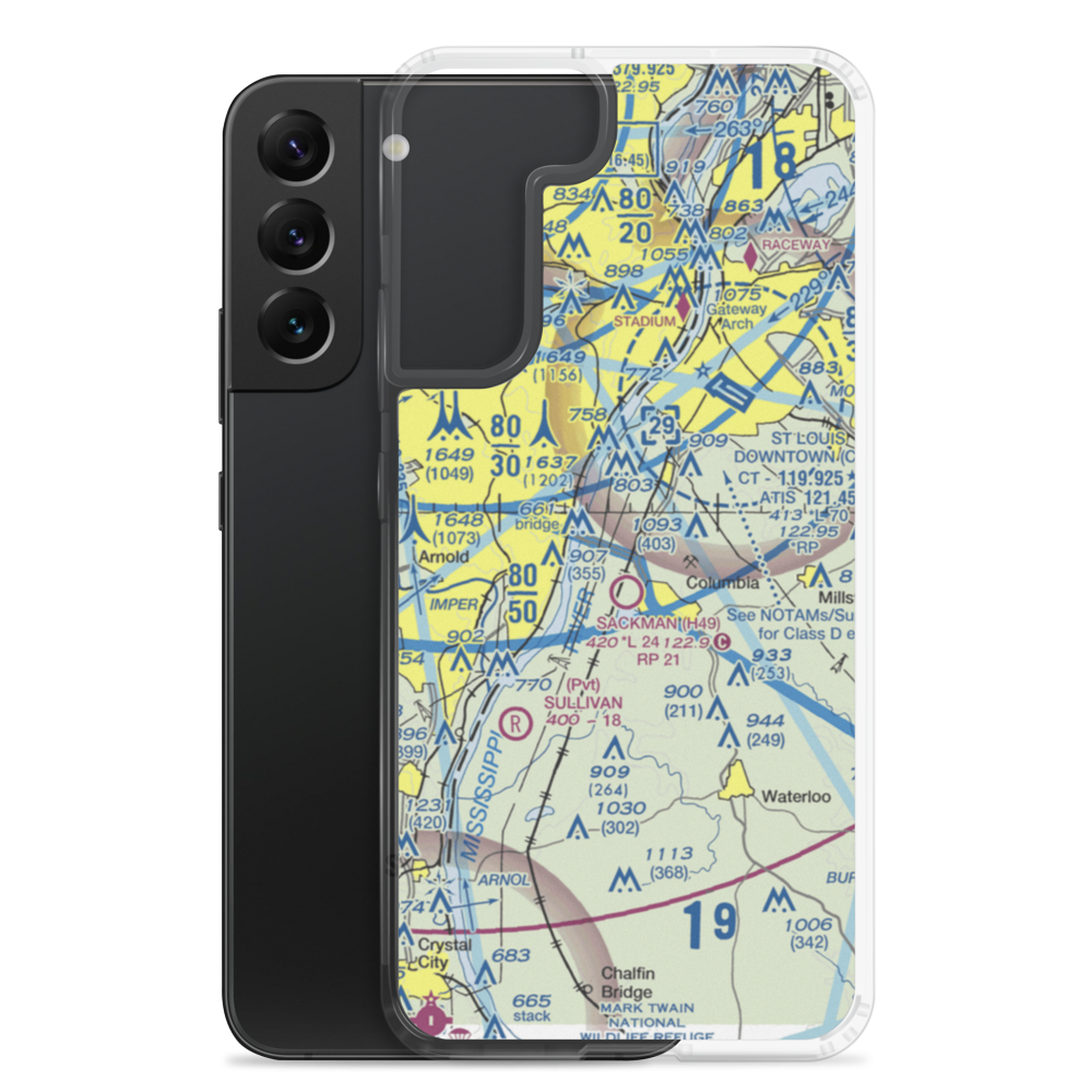 King Airport (7IS9) VFR Sectional Samsung Case Samsung Galaxy S22 Plus model shown