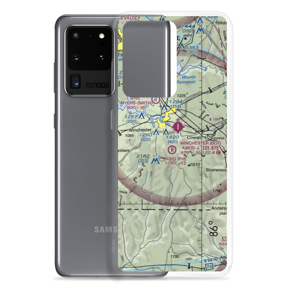 King Airport (TN52) VFR Sectional Samsung Case Samsung Galaxy S20 Ultra model shown