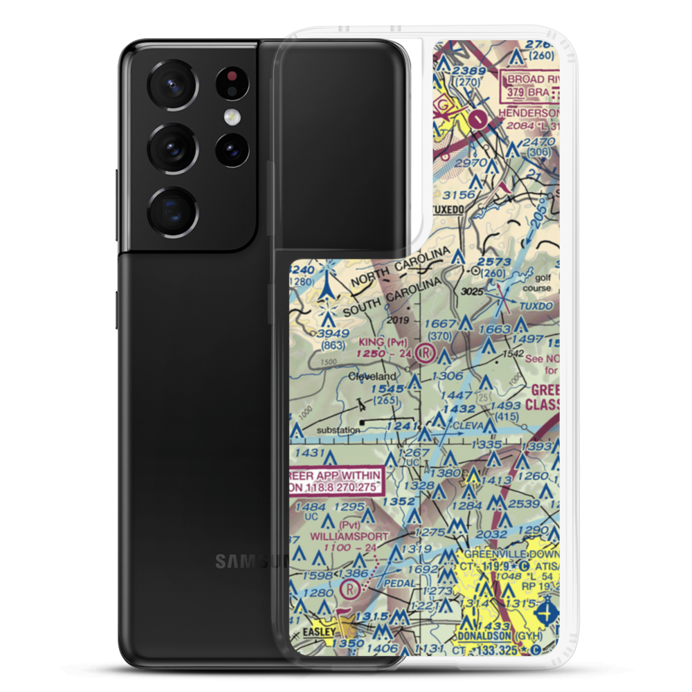 King Field (SC78) VFR Sectional Samsung Case Samsung Galaxy S21 Ultra model shown