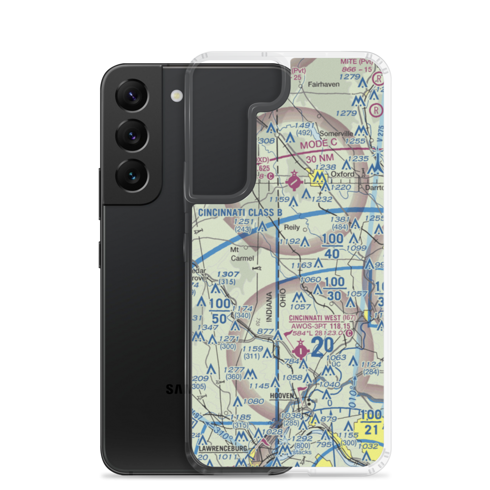 King Knoll Airport (OI84) VFR Sectional Samsung Case Samsung Galaxy S22 model shown