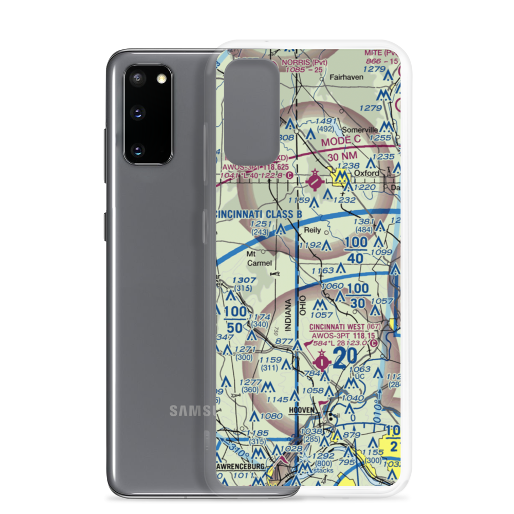King Knoll Airport (OI84) VFR Sectional Samsung Case Samsung Galaxy S20 model shown