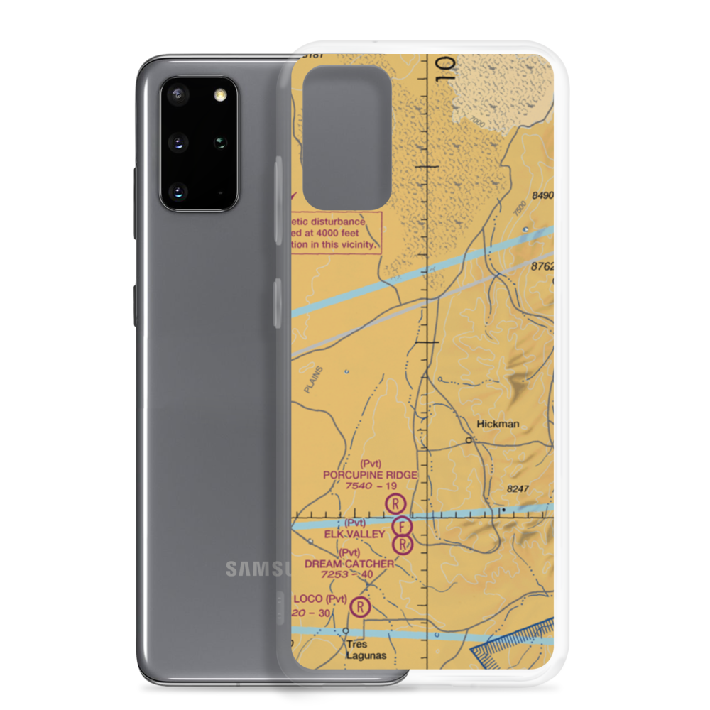 King Ranch Airport (83NM) VFR Sectional Samsung Case Samsung Galaxy S20 Plus model shown