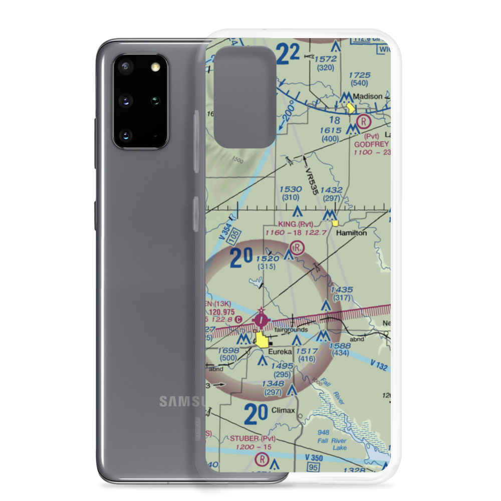 King Ranch Airport (8KS2) VFR Sectional Samsung Case Samsung Galaxy S20 Plus model shown