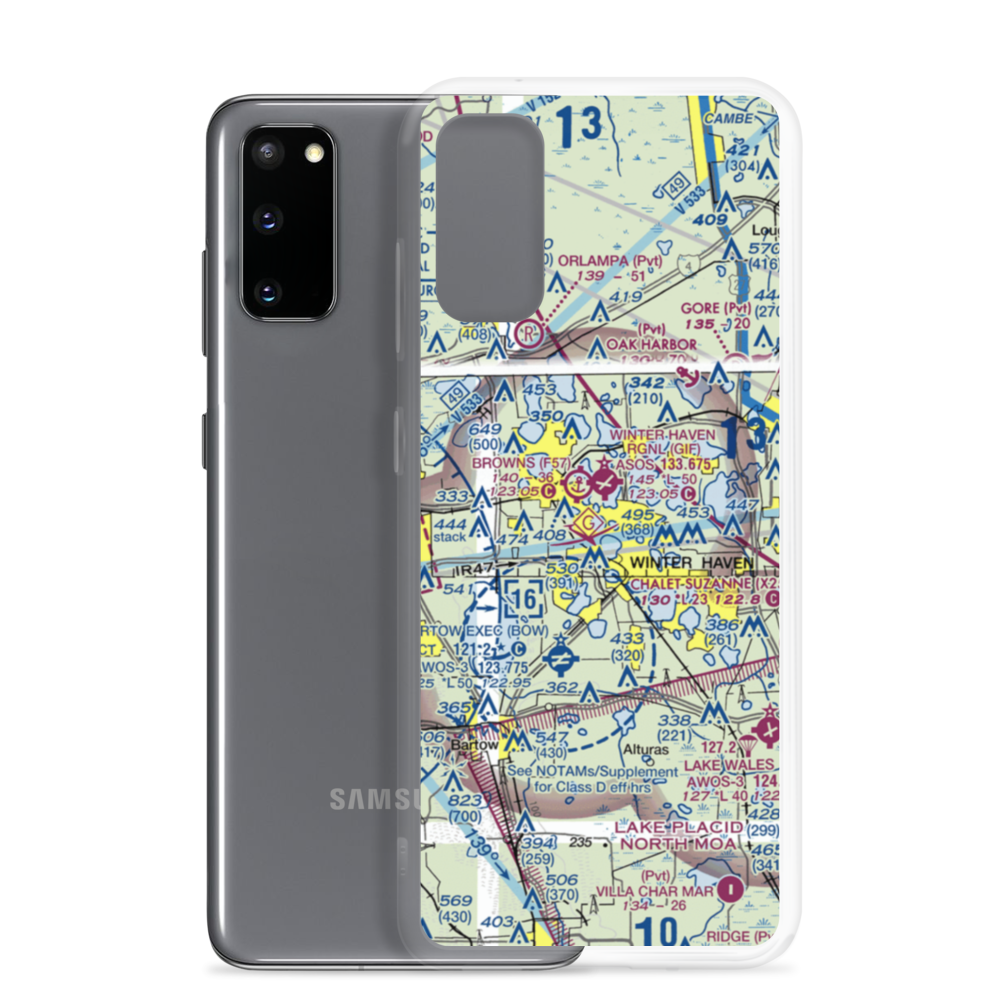 King Seaaero Seaplane Base (FL42) VFR Sectional Samsung Case Samsung Galaxy S20 model shown