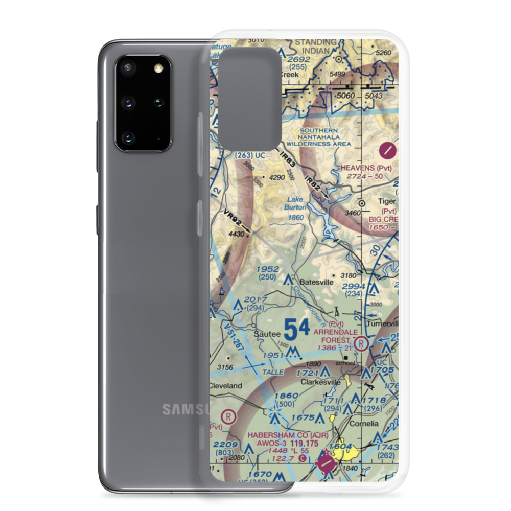 King Sky Ranch Airport (GA67) VFR Sectional Samsung Case Samsung Galaxy S20 Plus model shown