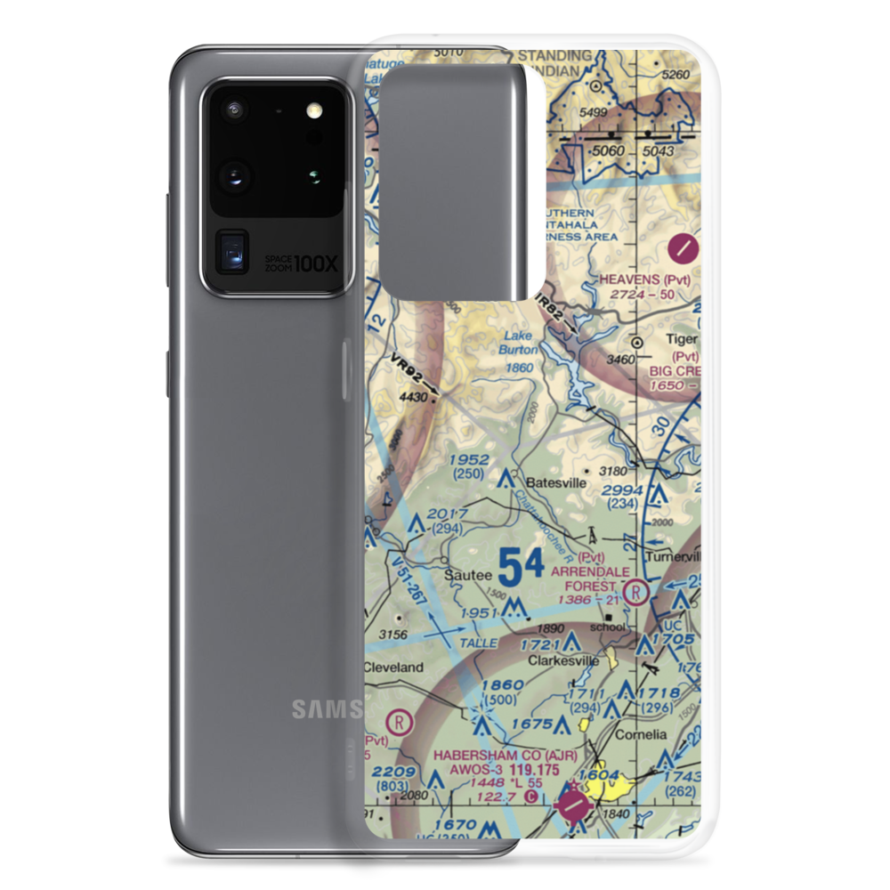 King Sky Ranch Airport (GA67) VFR Sectional Samsung Case Samsung Galaxy S20 Ultra model shown