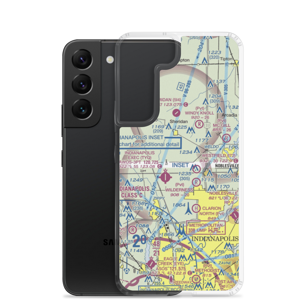 King Ultralightport (02II) VFR Sectional Samsung Case Samsung Galaxy S22 model shown