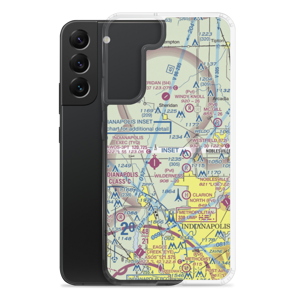 King Ultralightport (02II) VFR Sectional Samsung Case Samsung Galaxy S22 Plus model shown