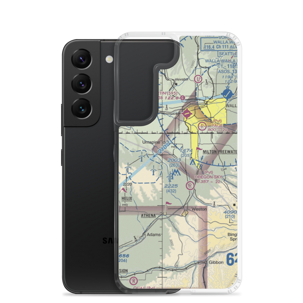 King's Airport (9OR4) VFR Sectional Samsung Case Samsung Galaxy S22 model shown