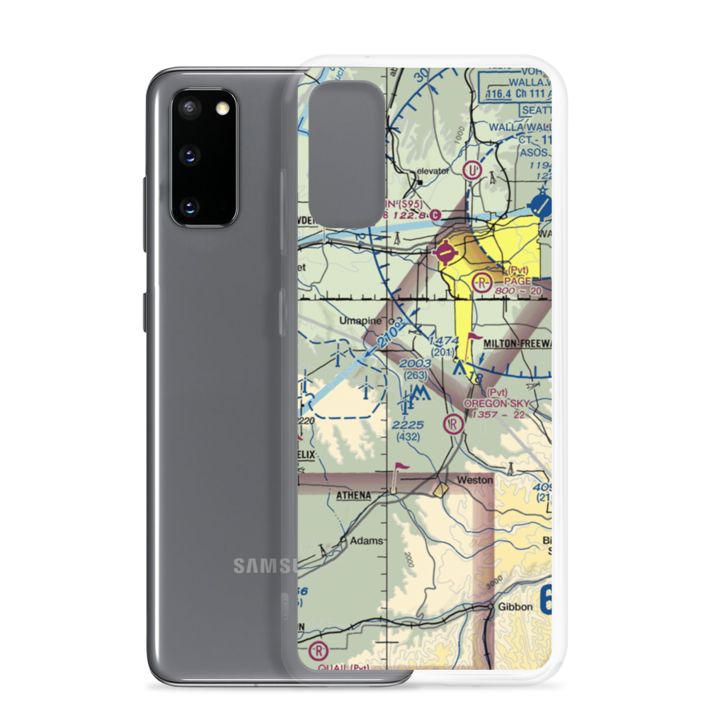 King's Airport (9OR4) VFR Sectional Samsung Case Samsung Galaxy S20 model shown