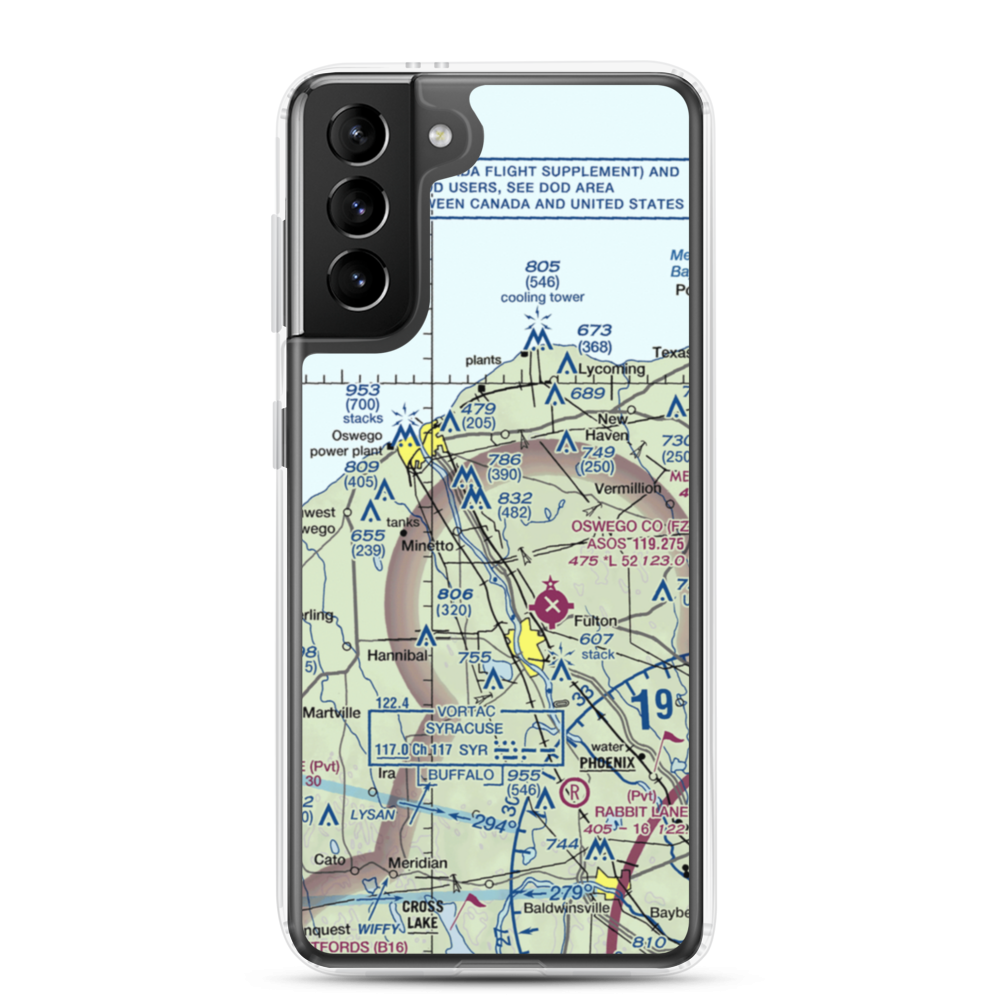 Kingdom Field (5NK5) VFR Sectional Samsung Case Samsung Galaxy S21 Plus model shown