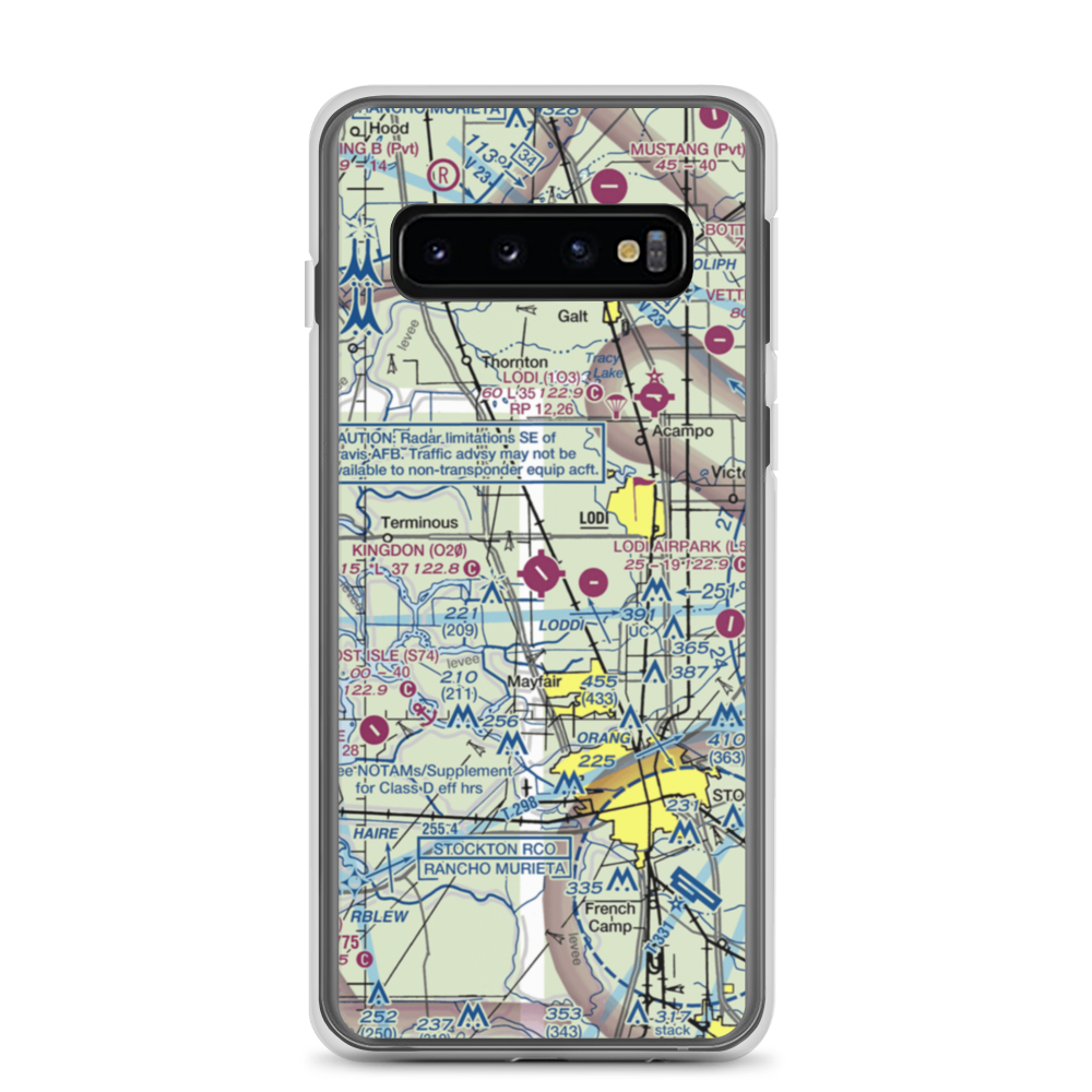 Kingdon Airpark (O20) VFR Sectional Samsung Case Samsung Galaxy S10 model shown