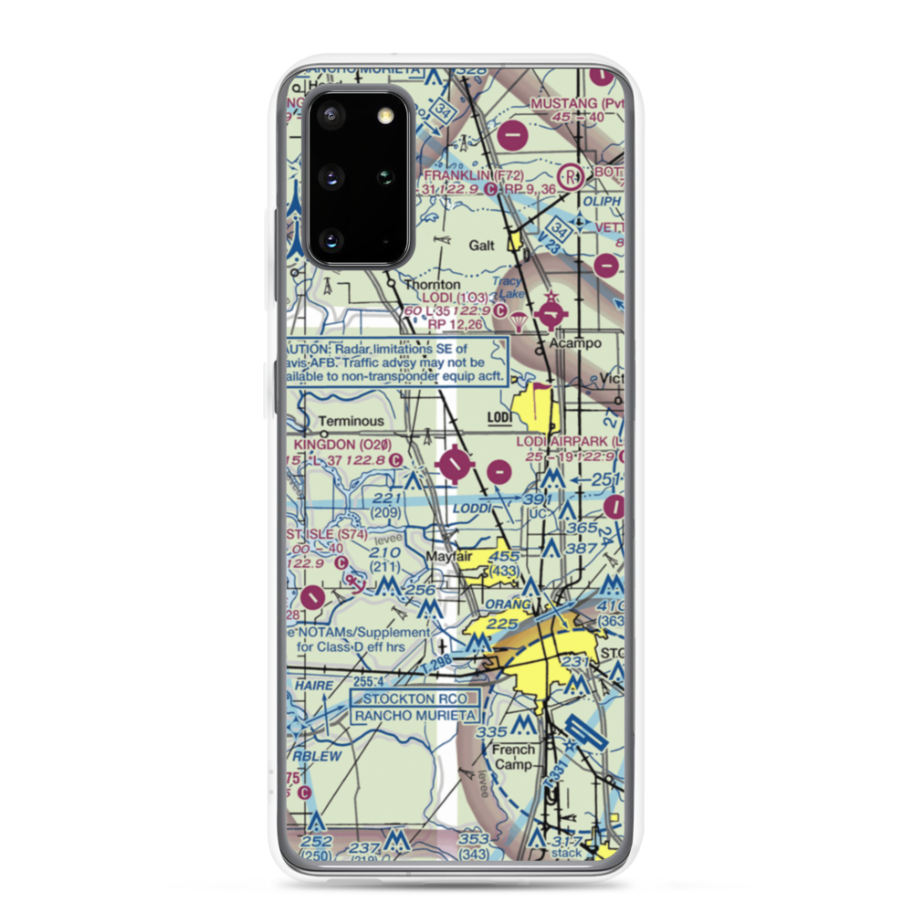 Kingdon Airpark (O20) VFR Sectional Samsung Case Samsung Galaxy S20 Plus model shown