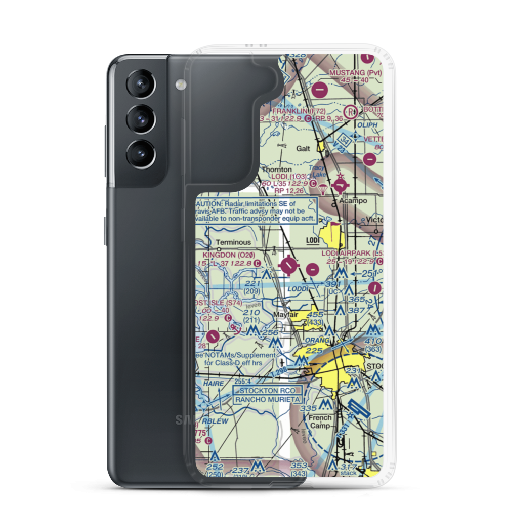 Kingdon Airpark (O20) VFR Sectional Samsung Case Samsung Galaxy S21 model shown