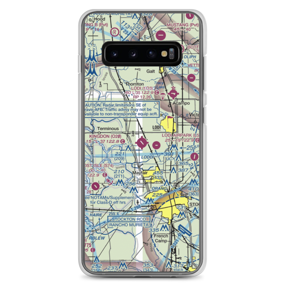 Kingdon Airpark (O20) VFR Sectional Samsung Case Samsung Galaxy S10+ model shown