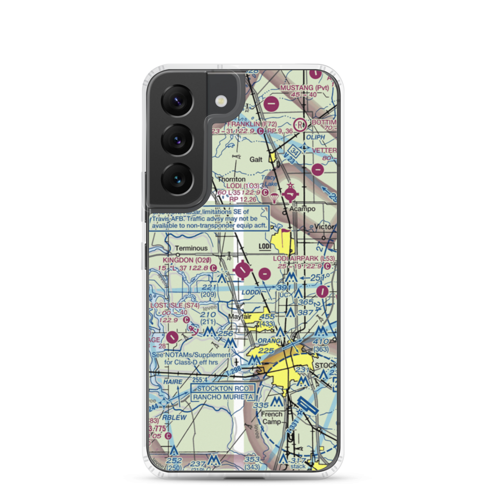 Kingdon Airpark (O20) VFR Sectional Samsung Case Samsung Galaxy S22 model shown