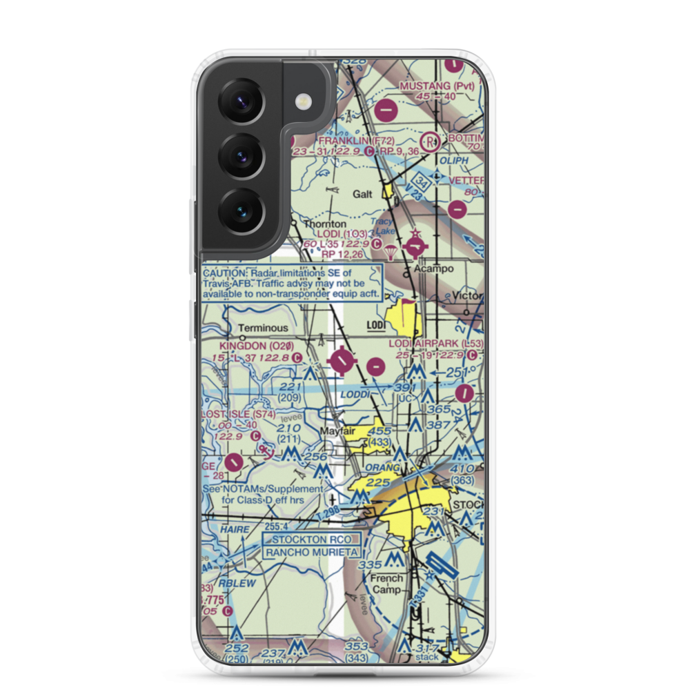 Kingdon Airpark (O20) VFR Sectional Samsung Case Samsung Galaxy S22 Plus model shown