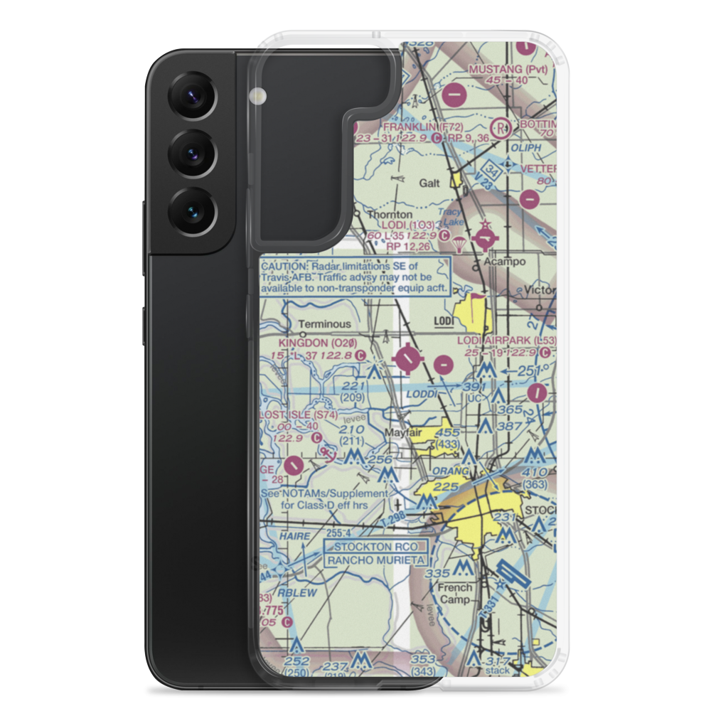 Kingdon Airpark (O20) VFR Sectional Samsung Case Samsung Galaxy S22 Plus model shown