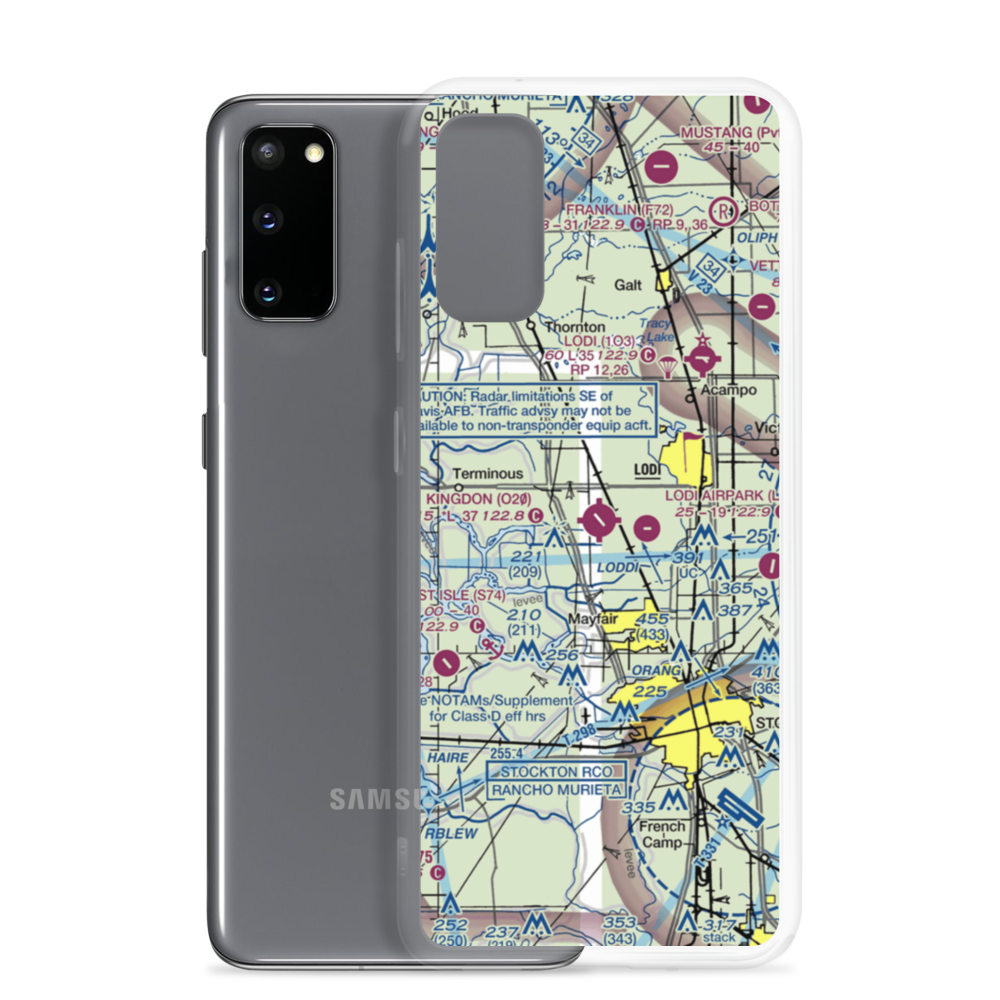 Kingdon Airpark (O20) VFR Sectional Samsung Case Samsung Galaxy S20 model shown