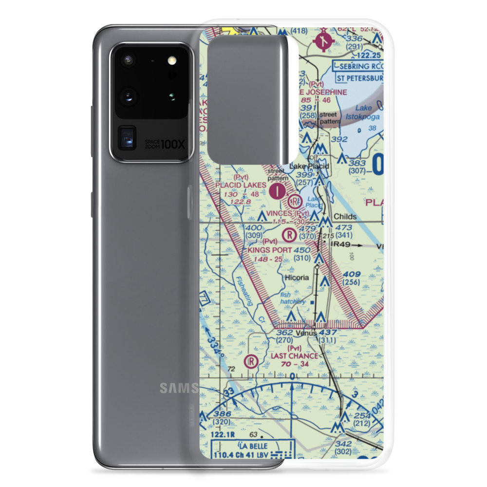Kings Port Airport (FD72) VFR Sectional Samsung Case Samsung Galaxy S20 Ultra model shown