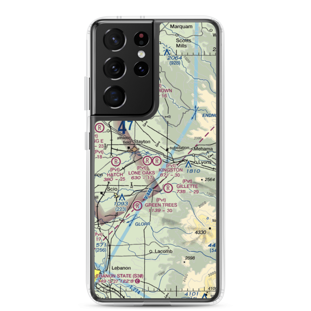 Kingston Airpark (8OR2) VFR Sectional Samsung Case Samsung Galaxy S21 Ultra model shown