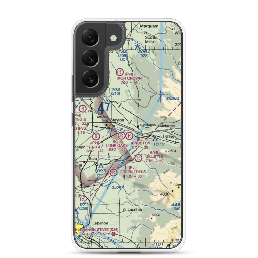 Kingston Airpark (8OR2) VFR Sectional Samsung Case Samsung Galaxy S22 Plus model shown
