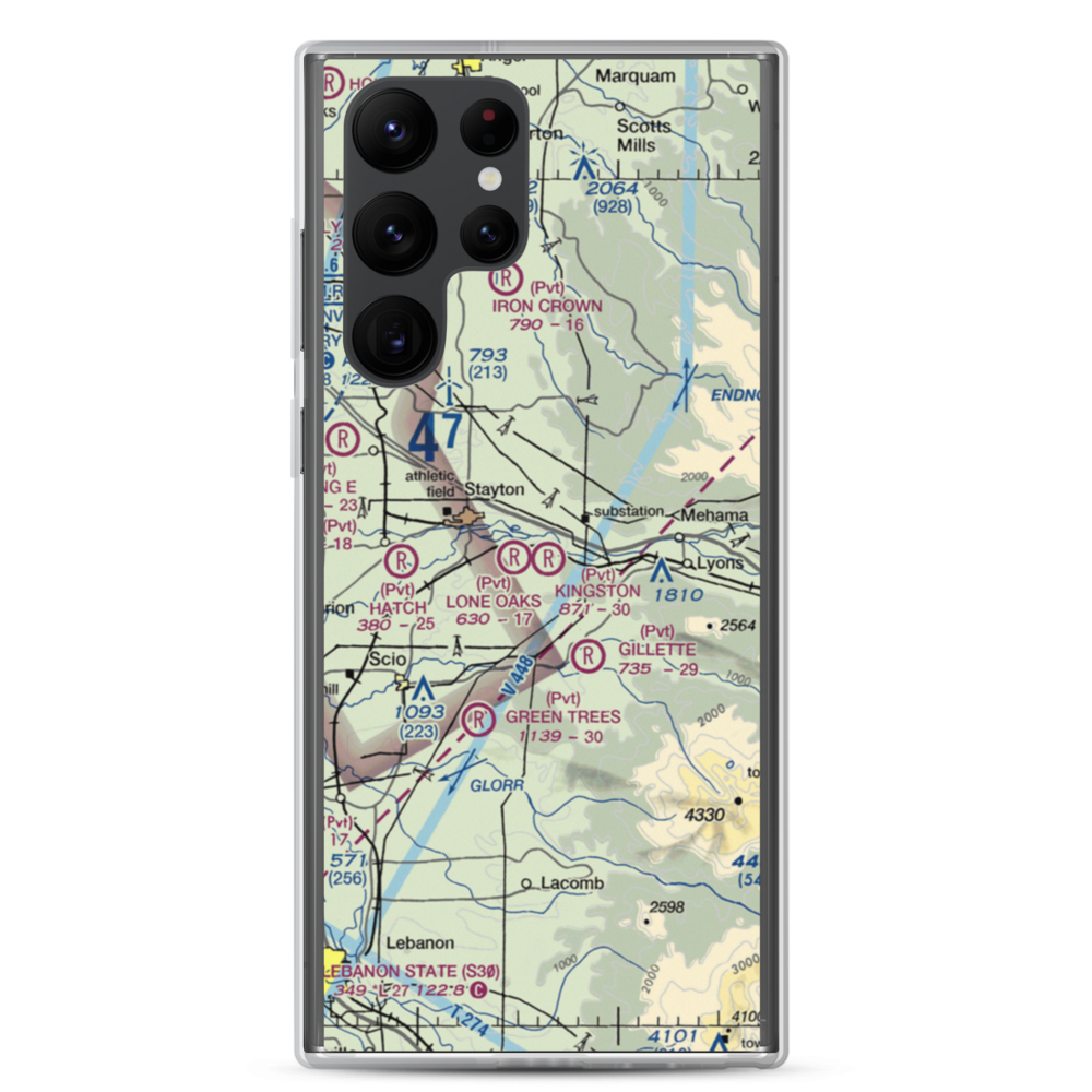 Kingston Airpark (8OR2) VFR Sectional Samsung Case Samsung Galaxy S22 Ultra model shown