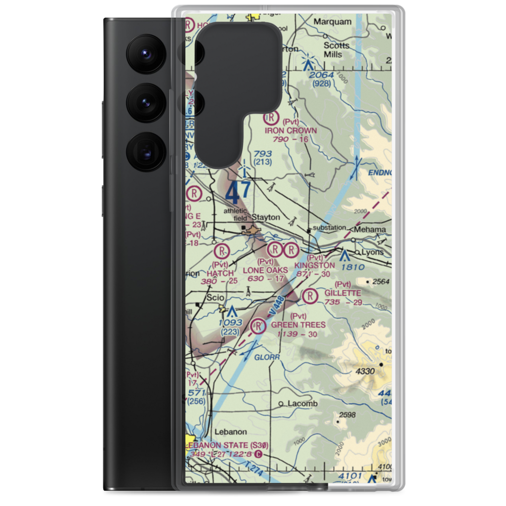 Kingston Airpark (8OR2) VFR Sectional Samsung Case Samsung Galaxy S22 Ultra model shown