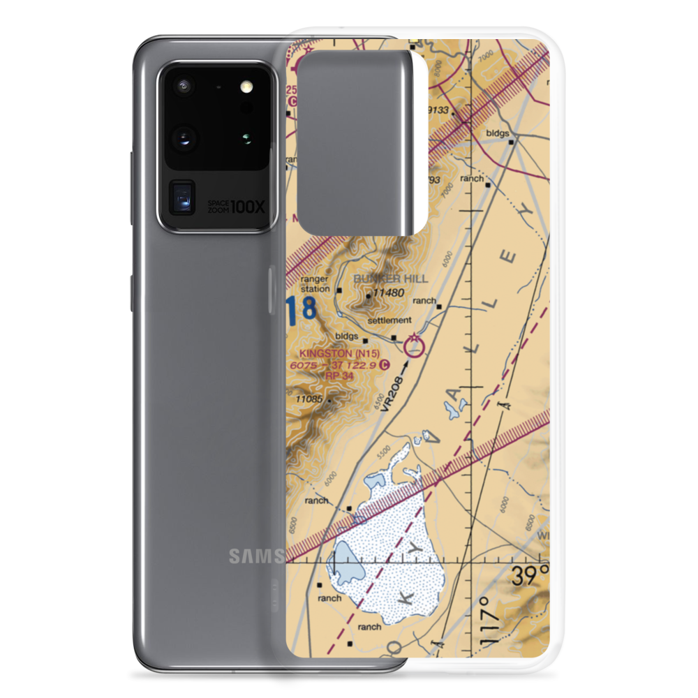 Kingston Airport (N15) VFR Sectional Samsung Case Samsung Galaxy S20 Ultra model shown
