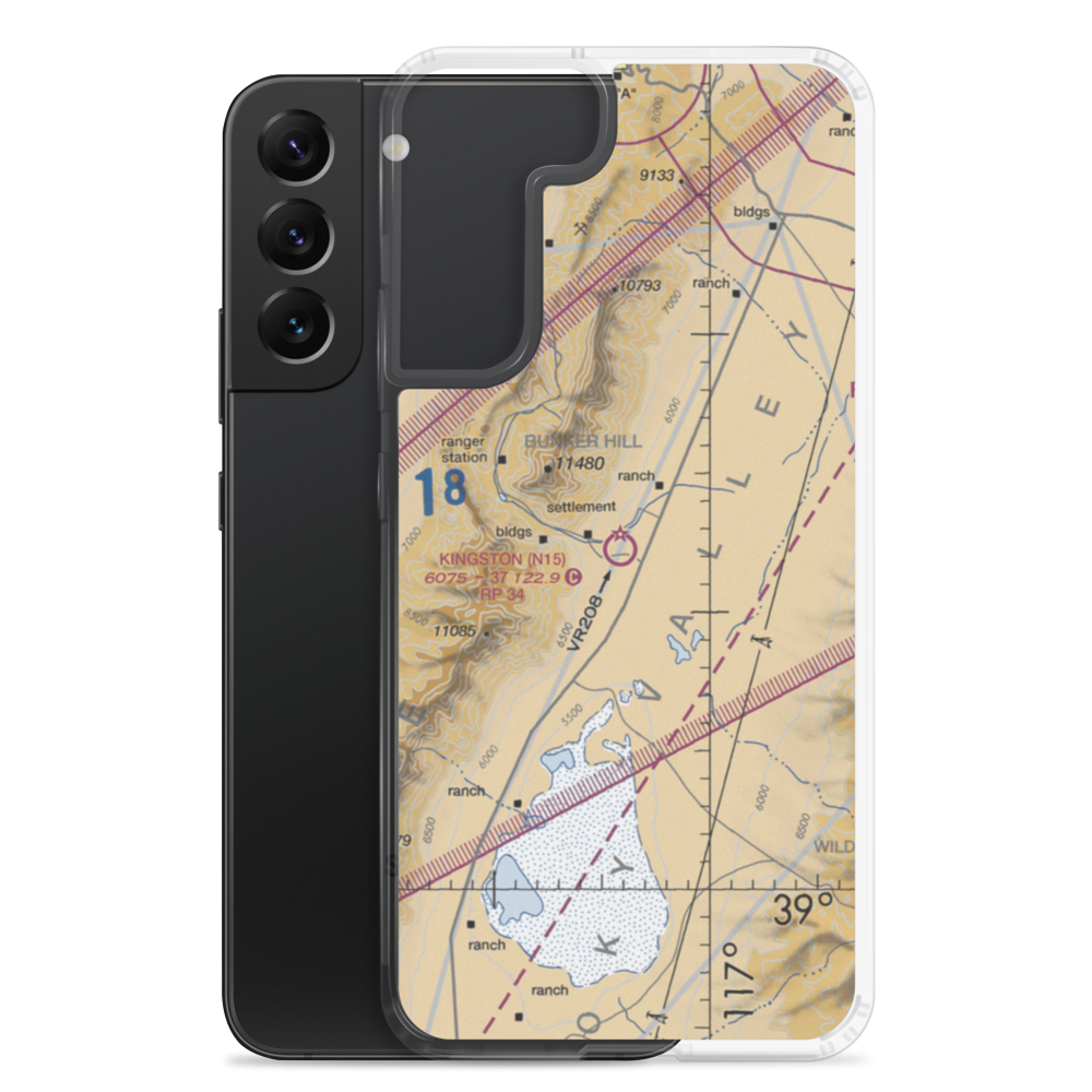 Kingston Airport (N15) VFR Sectional Samsung Case Samsung Galaxy S22 Plus model shown