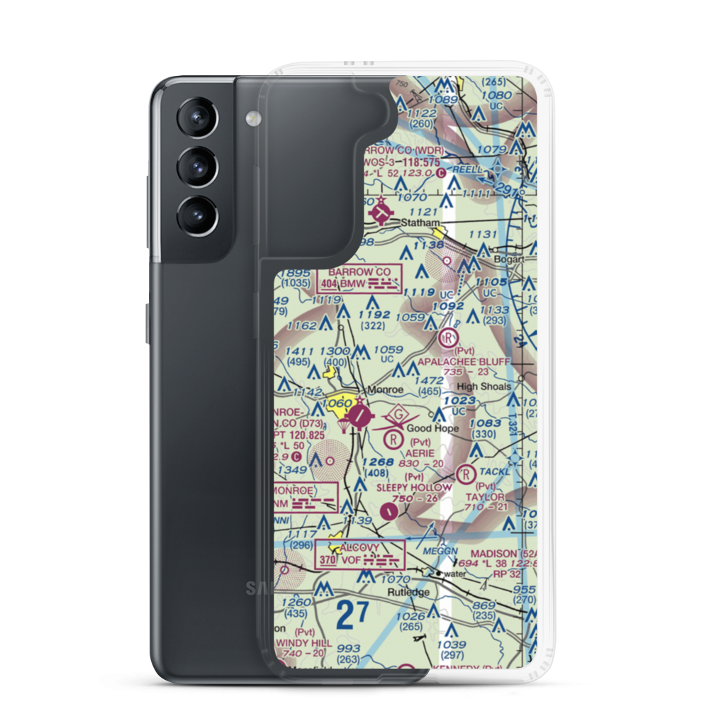 Kintail Farm Airport (GA00) VFR Sectional Samsung Case Samsung Galaxy S21 model shown