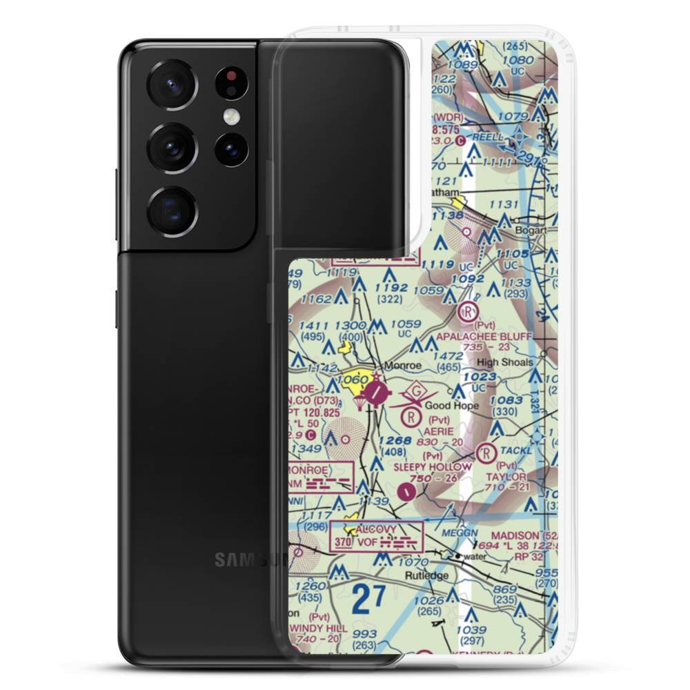 Kintail Farm Airport (GA00) VFR Sectional Samsung Case Samsung Galaxy S21 Ultra model shown