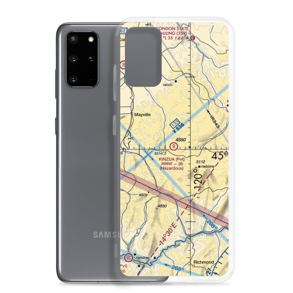 Kinzua Airport (OR89) VFR Sectional Samsung Case Samsung Galaxy S20 Plus model shown
