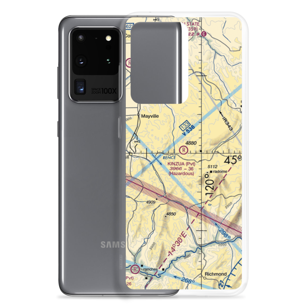 Kinzua Airport (OR89) VFR Sectional Samsung Case Samsung Galaxy S20 Ultra model shown