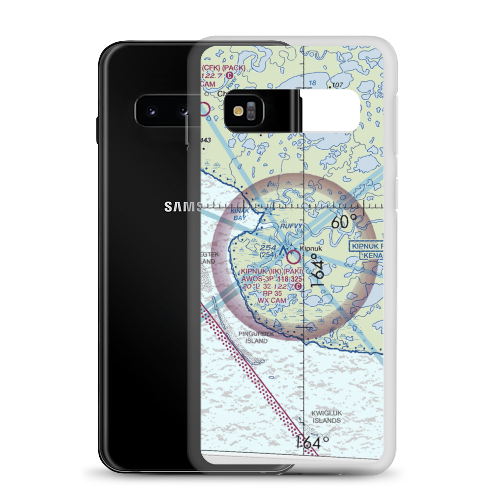 Kipnuk Airport (IIK) VFR Sectional Samsung Case Samsung Galaxy S10 model shown