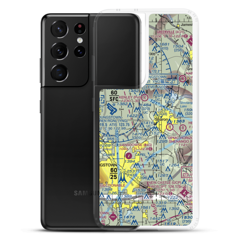 Kirila Heliport (4D5) VFR Sectional Samsung Case Samsung Galaxy S21 Ultra model shown