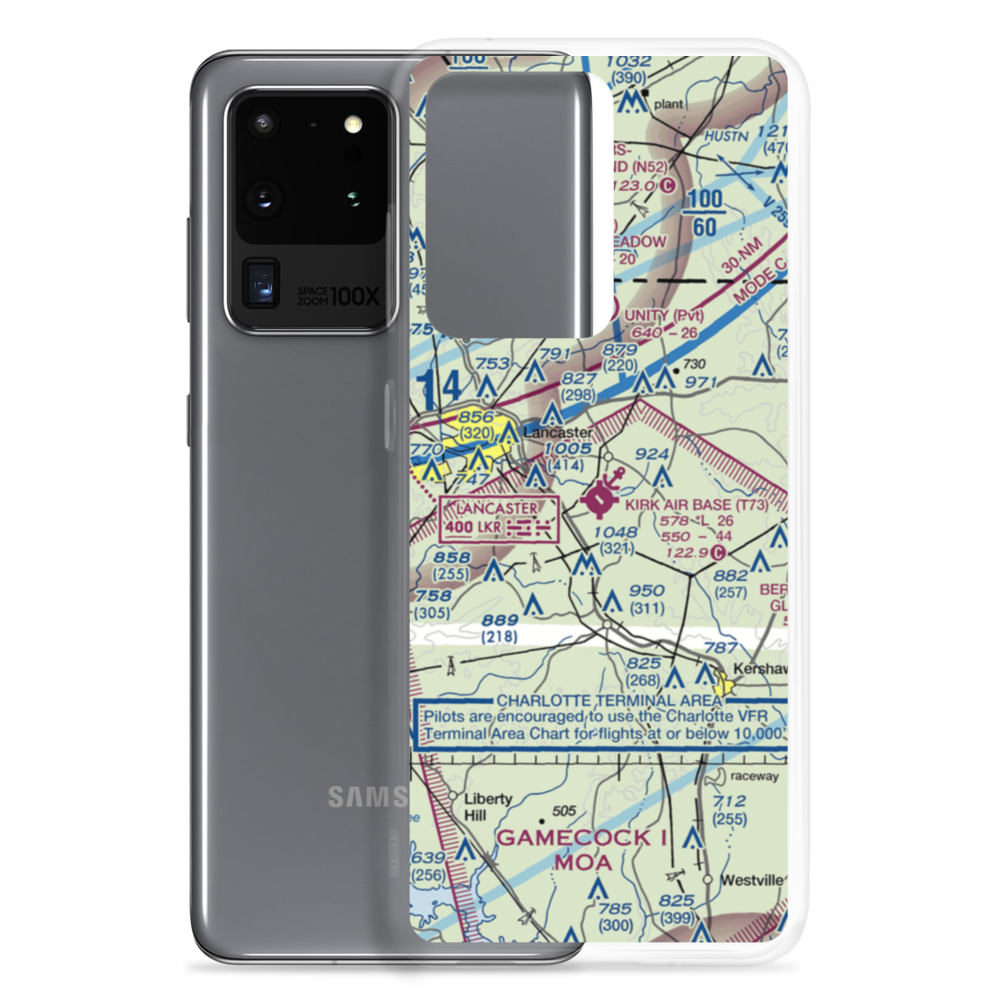 Kirk Air Base (T73) VFR Sectional Samsung Case Samsung Galaxy S20 Ultra model shown