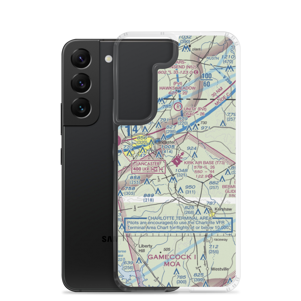 Kirk Air Base (T73) VFR Sectional Samsung Case Samsung Galaxy S22 model shown