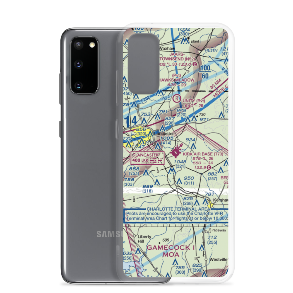 Kirk Air Base (T73) VFR Sectional Samsung Case Samsung Galaxy S20 model shown