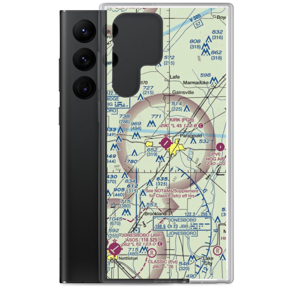 Kirk Field (PGR) VFR Sectional Samsung Case Samsung Galaxy S22 Ultra model shown