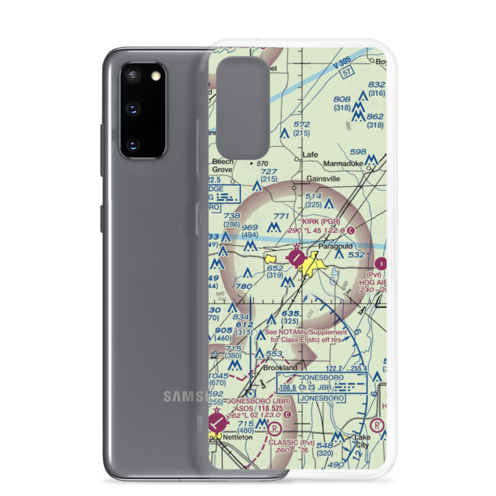 Kirk Field (PGR) VFR Sectional Samsung Case Samsung Galaxy S20 model shown