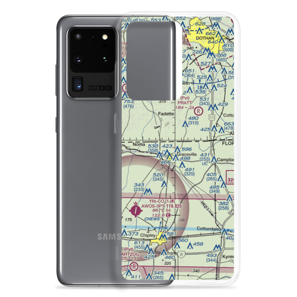 Kirkland Airport (FD26) VFR Sectional Samsung Case Samsung Galaxy S20 Ultra model shown