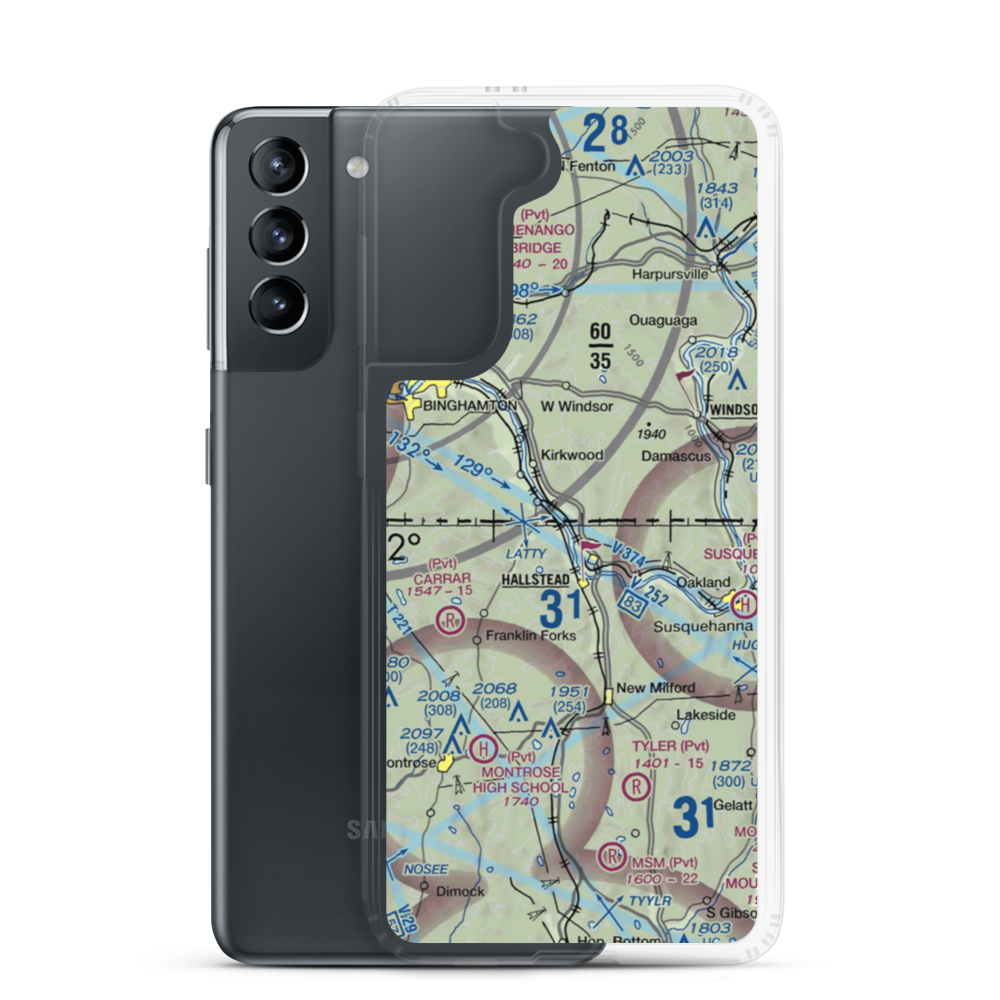 Kirkwood Airpark (5N5) VFR Sectional Samsung Case Samsung Galaxy S21 model shown