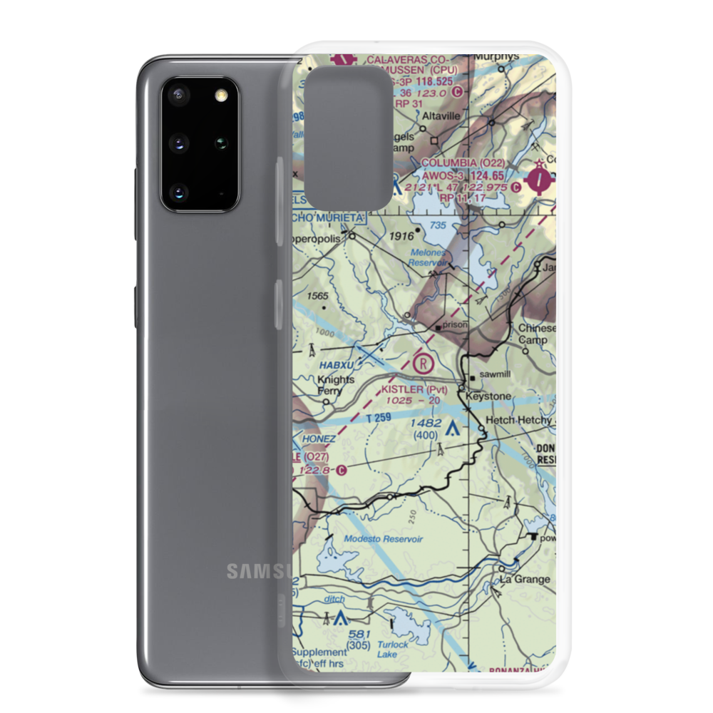 Kistler Ranch Airport (08CL) VFR Sectional Samsung Case Samsung Galaxy S20 Plus model shown