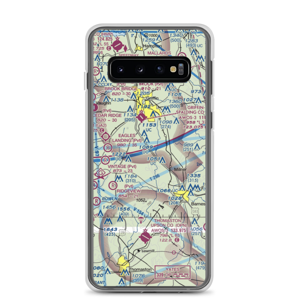 Kitchens Field (4GA7) VFR Sectional Samsung Case Samsung Galaxy S10 model shown