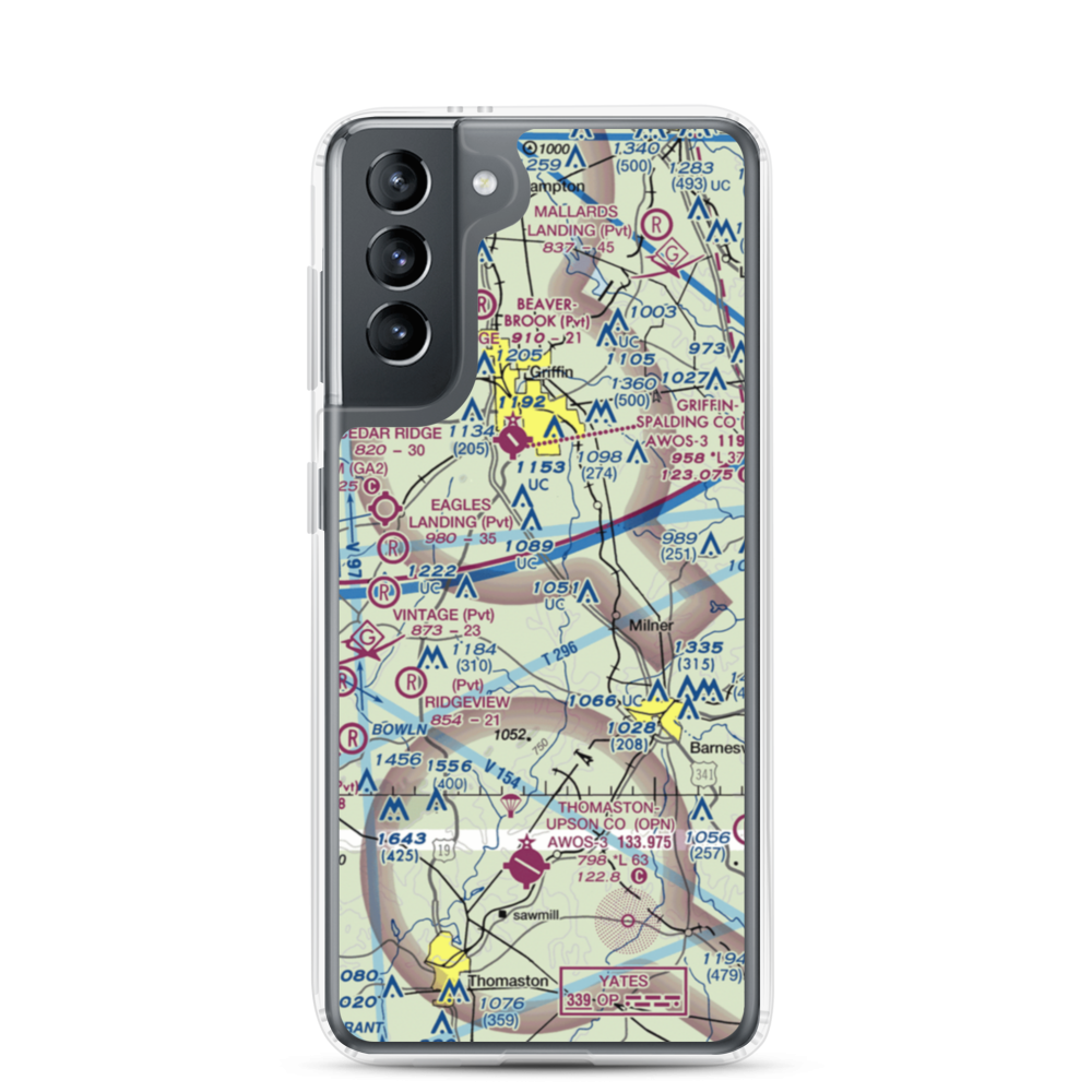 Kitchens Field (4GA7) VFR Sectional Samsung Case Samsung Galaxy S21 model shown